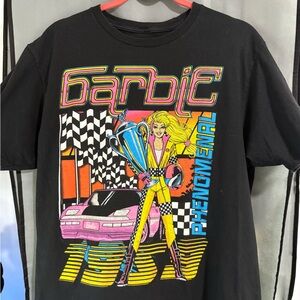 Barbie Black Retro Graphic Tee Short Sleeve Vintage